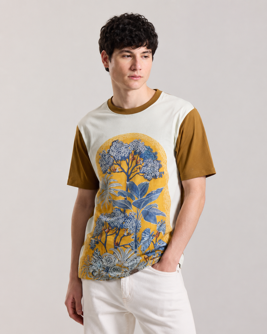 Organic Muddy DTG Print Oversized T-Shirt for Men