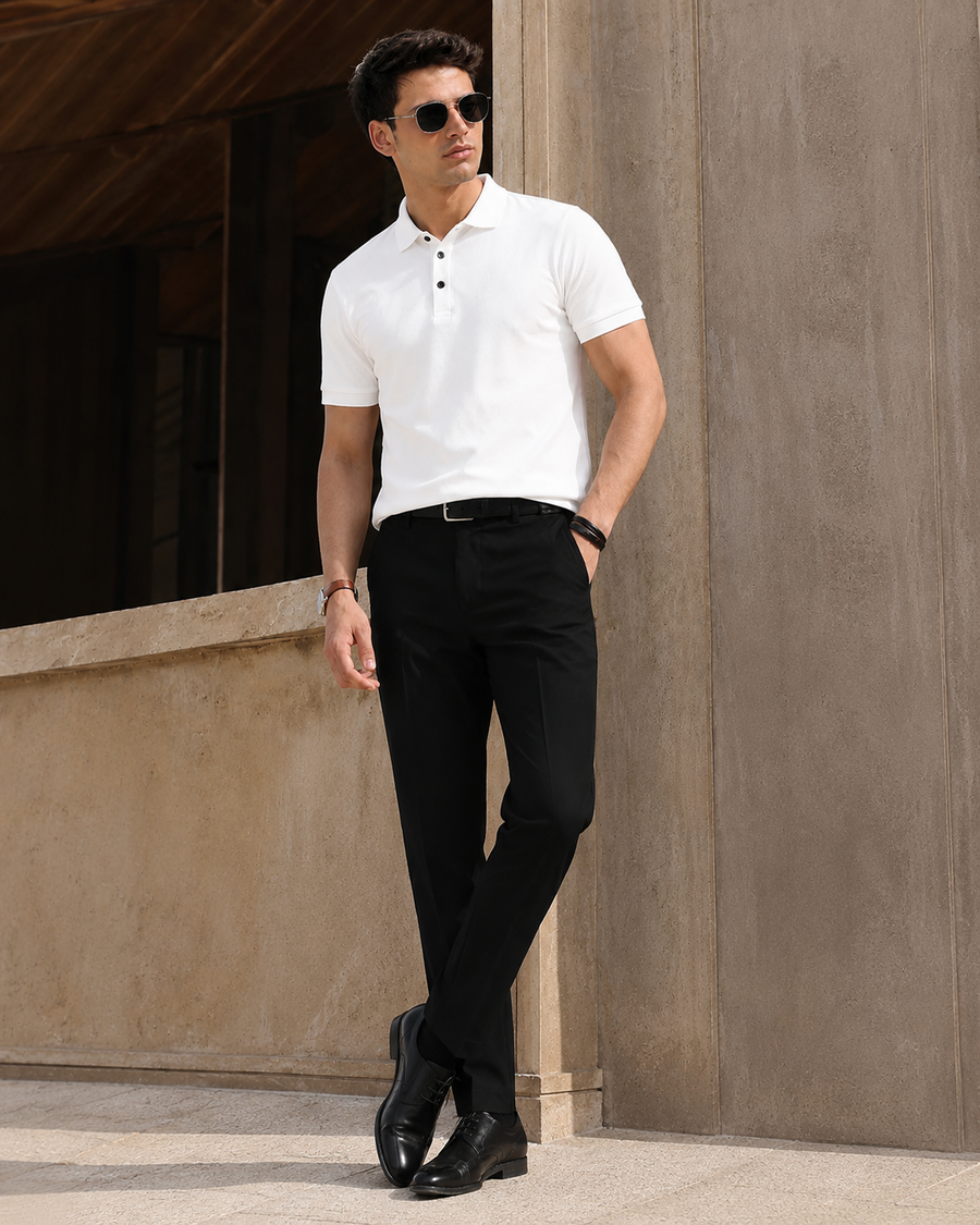 Premium White Polo T-Shirt for Men
