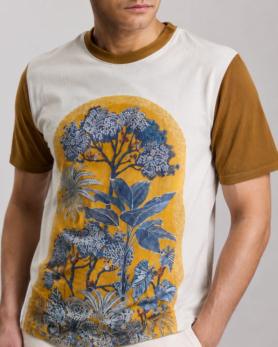 Organic Muddy DTG Print Oversized T-Shirt for Men