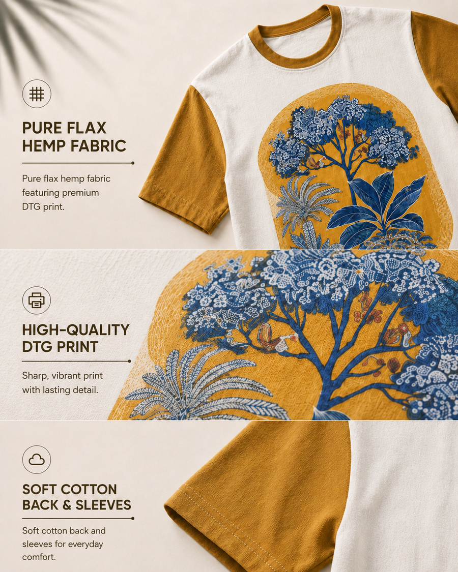 Organic Muddy DTG Print Oversized T-Shirt for Men