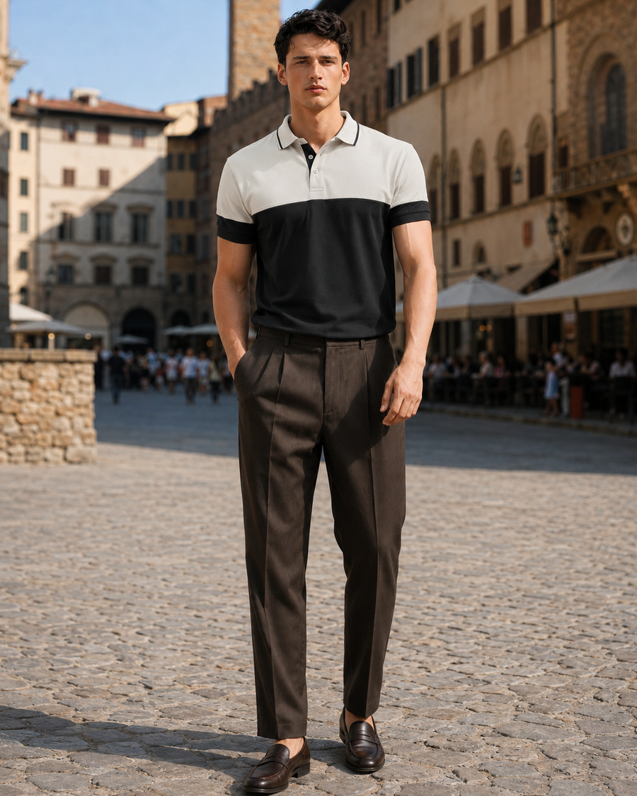 Premium Off-White Polo T-Shirt for Men