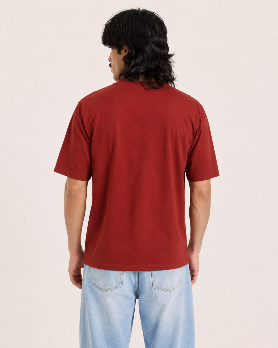 Cream Cathedral Graphic T-Shirt for Men