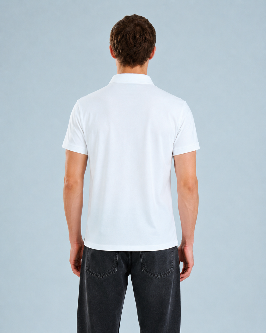 White Wrinkle-Free Shirt for Men