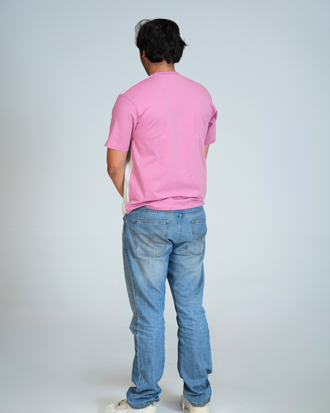 organic Pink Hemp tshirt with DTG print