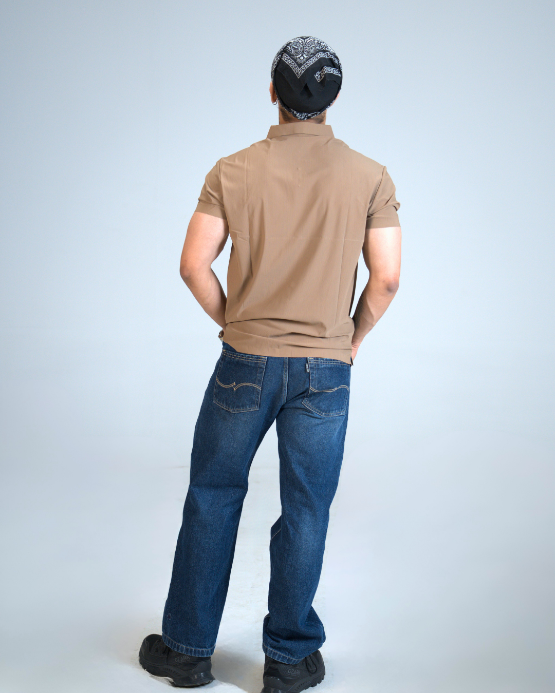 Premium Coffee Brown Wrinkle-Free Solid Polo T-Shirt